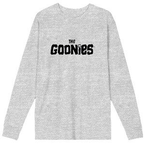 The Goonies Logo Men's Athletic Heather Long Sleeve Shirt - 1 of 1
