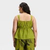 Women's Textured Tie-Front Tank Top - A New Day™ - 2 of 3