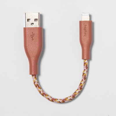 heyday™ 6" USB-A to Lightning Cable – Cedar Wood