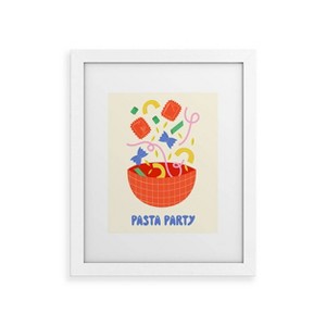 Deny Designs Melissa Donne Pasta Party White Framed Art Print - 1 of 4