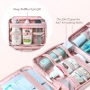 Travel toiletry bag, women's hanging toiletry bag, waterproof makeup bag, full-size container, toiletries, Pink - 4 of 4