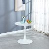 Dolonm Tulip Table Mid-century Dining Table for 2-4 people With Round Mdf Table Top, Pedestal Dining Table - 4 of 4
