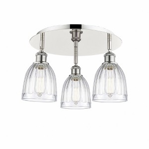 Brookfield - 3 Light Flush Mount In Art Deco Style-9.5 Inches Tall and 17.5 Inches Wide - 1 of 1