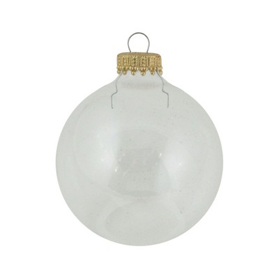 Christmas by Krebs 8ct Clear Glass Christmas Ball Ornaments 2.5" (67mm)