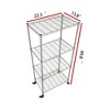 Apex Vanguards 4-Tier Silver Pantry Organizer With Wheels - 3 of 3