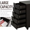 5 Drawer File Cabinet Storage Organizer Filing Cabinet with Nordic Minimalist Modern Style & Wheels - 4 of 4