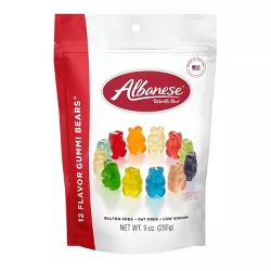 Albanese World's Best 12 Flavor Gummi Bears Candy - 9oz