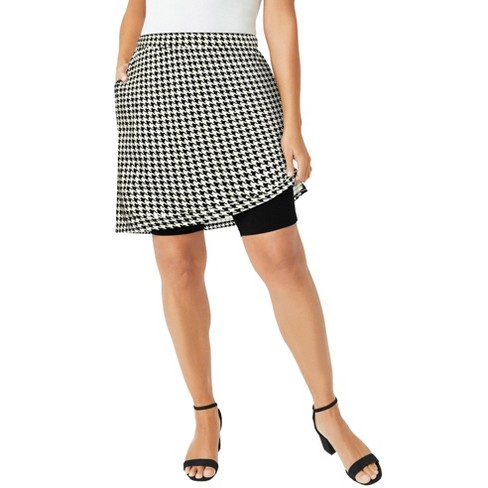 Jessica London Women's Plus Size Everyday Stretch Cotton Skort