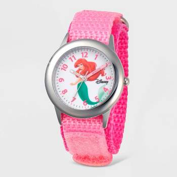 Girls' Disney Ariel Time Teacher Watch - Pink