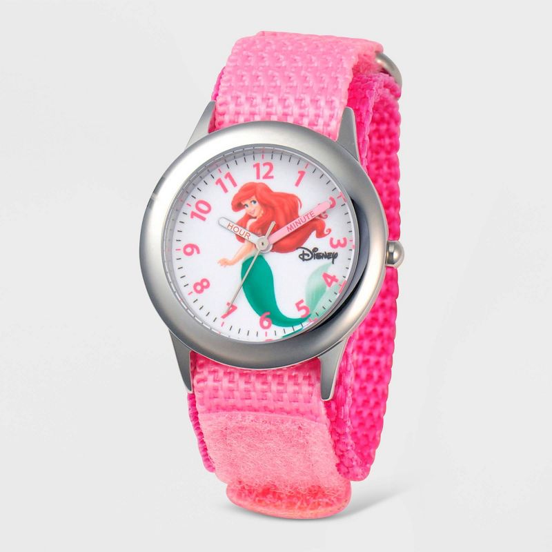 Girls&#39; Disney Ariel Time Teacher Watch - Pink, 1 of 7