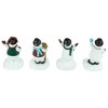Northlight Winter Ready Glitter Snowman Christmas Stocking Holders - 7" - Set of 4 - 4 of 4