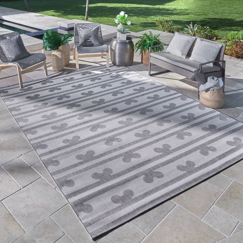 Mickey Mouse & Friends Peek A Boo Outdoor Rug Gray, 4 of 5