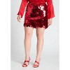 ELOQUII Women's Plus Size Paillette Sequin Mini Skirt - 3 of 4