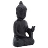 Sagebrook Home 10" Ceramic Buddha Sculpture - Contemporary Black Seated Buddha Statue - Decorative Table Accent For Home, Office, Yoga Studio. Gift - 2 of 4