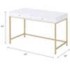 PAGED Modern Office Desk,Writing Desk with 2 Storage Drawers,Computer Desk for Home,Office,Workshop - 3 of 4