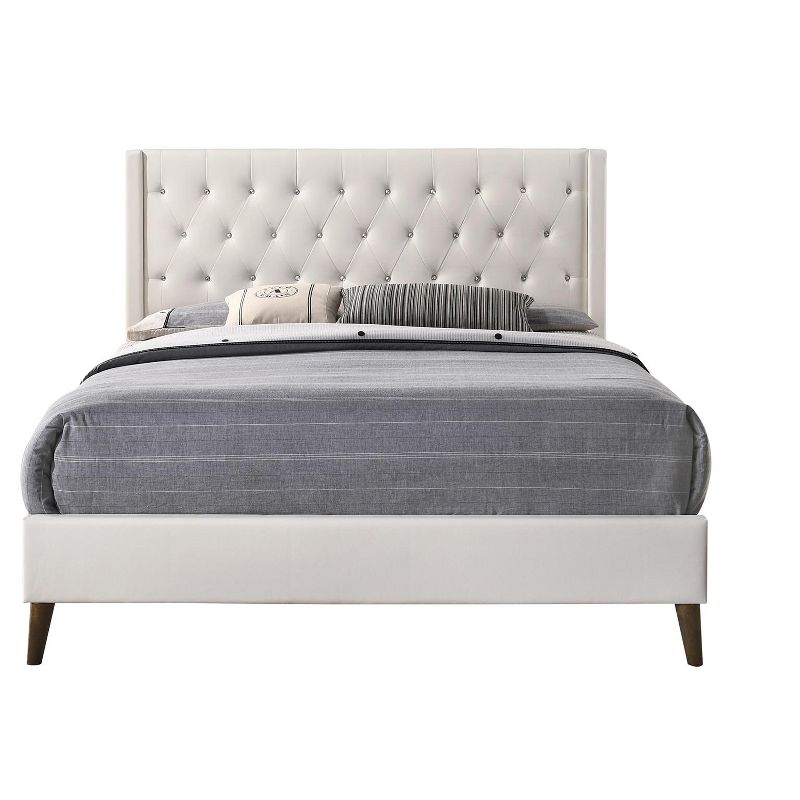 Passion Furniture Bergen Full Tufted Panel Bed, 2 of 8