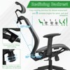 Tangkula High Back Mesh Office Chair Ergonomic Executive Chair Swivel Computer Task Chair w/ Headrest Black/ Gray - 3 of 4
