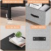 TV Stand for Bedroom with 3 Fabric Drawer, TV Cabinet , Space-Saving TV Console Table with Storage, Entertainment Center with Open Shelf - 4 of 4