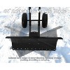 Snow Shovel with Wheels, 29" Snow Pusher Shovel for Driveway, Sidewalk, Yard, Adjustable Angle Height, High Blade Design - 3 of 4