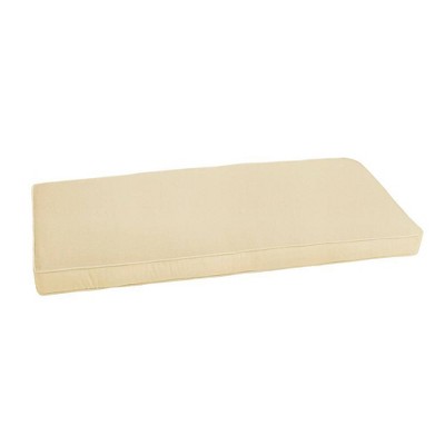 Sunbrella Canvas Outdoor Bench Cushion Beige