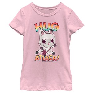 Girl's Gabby's Dollhouse Hug Attack Pandy Paws T-Shirt - 1 of 4