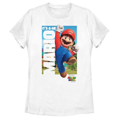 Women s The Super Mario Bros. Movie Mario It s a me Poster T shirt