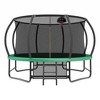 Whisen Outdoor Pumpkin Trampoline with Safety Enclosure Net, Foam Padded Poles, W-Shaped Legs, Balance Bars - 4 of 4