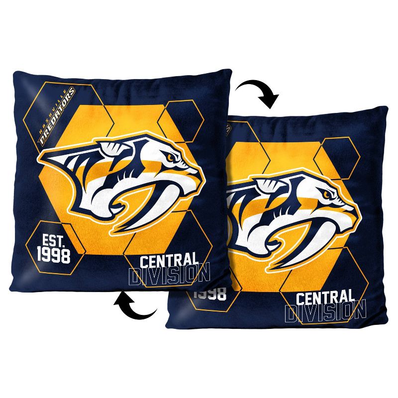 NHL Nashville Predators Connector Velvet Reverse Pillow, 3 of 4