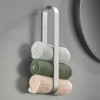 SEVOBAL Bathroom Towel Holders Sturdy Rust-Resistant Towel Ring with Enclosed Design for Bathroom and Home , Gray, 3.39"*1.34"*15.94" - 2 of 4