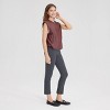 Women's Faux Leather Zip-Front Vest - A New Day™ - 3 of 4