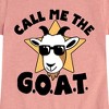 Girls' - Instant Message - Call Me The GOAT Fitted Short Sleeve Graphic T-Shirt - 2 of 4