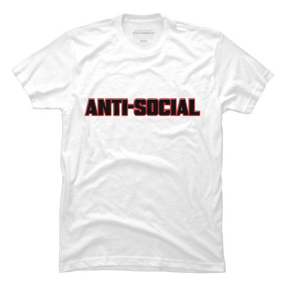 Men's Design By Humans ANTI-SOCIAL BEHAVIOR By Abstractofficial T-Shirt
