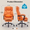Executive Office Chair Modern with Footrest and Lumbar Support for Home Office 22in Wide Seat - 3irtyhousy - 4 of 4