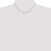 Black Bow Jewelry 1mm, 14k Yellow Gold, Solid Spiga Chain Necklace - 2 of 4