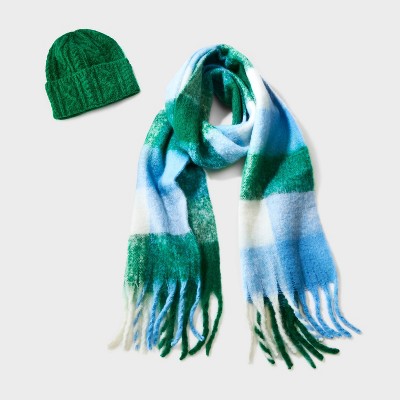 Scarf and Beanie - Wondershop™ Green