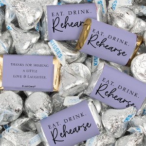 116 Pcs Wedding Rehearsal Dinner Candy Favors Miniatures Chocolate & Kisses (1.50 lbs) - 1 of 2