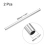 Unique Bargains 304 Stainless Steel Corrosion Resistant Round Industry Tube 2 Pcs - 2 of 4