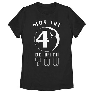 Women's Star Wars Death Star May The 4th Be With You T-Shirt - 1 of 4