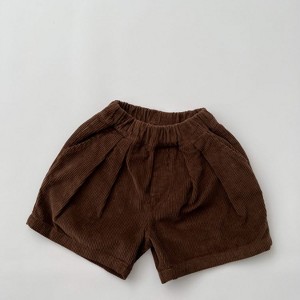 MyKids-Usa Baby Solid Color Corduroy Fabric Summer Shorts - 1 of 4