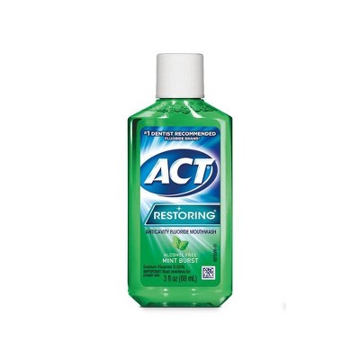 ACT Restoring Mint Burst Mouth Wash - Trial Size - 3 fl oz