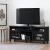 Adrian TV Stand for TVs up to 75'' Black Oak - South Shore: Laminated Particleboard, Metal Hardware, Adjustable Shelves - 4 of 4