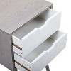 NicBex Nightstand with 2 Drawers,Set of 2 Side Table with Storage Space and Free Handle Design,Bedside Table for Bedroom,Living Room - 4 of 4