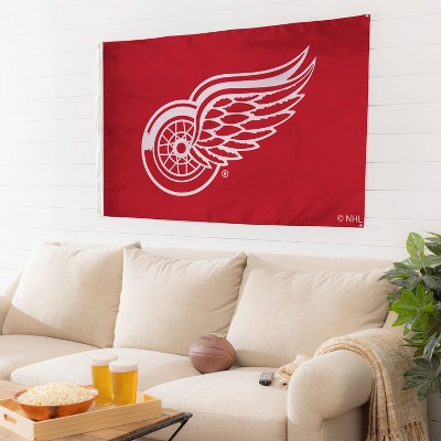 Evergreen Detroit Red Wings 3' x 5' Indoor Outdoor Flag for Home Apartment Dorm Rooms