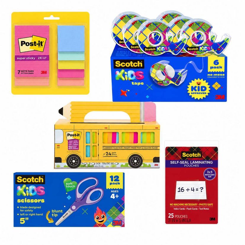 Scotch & Post-it Back-to-School Teacher Classroom Essentials