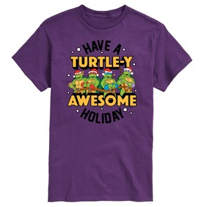 Men's - Teenage Mutant Ninja Turtles - Turtley Awesome Group Short Sleeve Graphic T-Shirt - 1 of 4