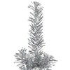 vidaXL Christmas Tree Decoration Slim Artificial Half Xmas Tree with Stand - Silver 82.7" - 4 of 4