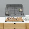 Large 3-Tier Hamster Cage with Deep Glass Bottom – Running Wheel, Hut, Water Bottle & Dish - 4 of 4