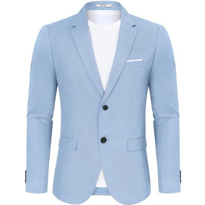 【送料&関税込】SportMax Single-breasted Two-button Jacket Men Business Two Button Suit Jacket Casual Sport Coat Slim
