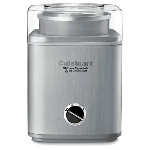 Cuisinart Pure Indulgence 2qt Frozen Yogurt-Sorbet & Ice Cream Maker - Chrome - ICE-30BCP1: BPA-Free, 25 Min Cycle - 1 of 4