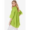 Jessica London Women's Plus Size Hi-Low Linen Tunic - 4 of 4